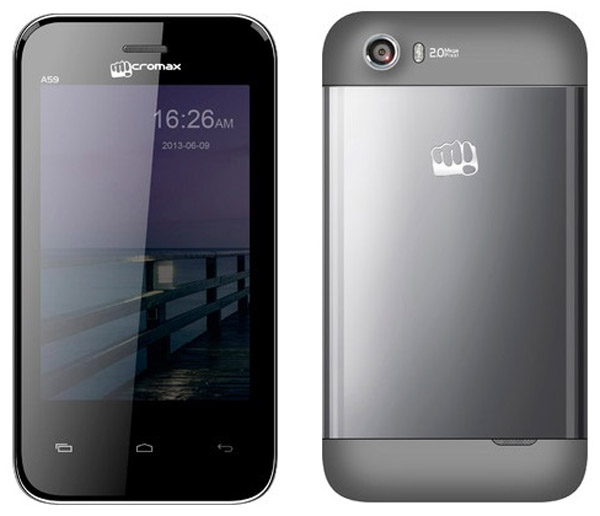 Micromax Bolt A59 Features and Specs