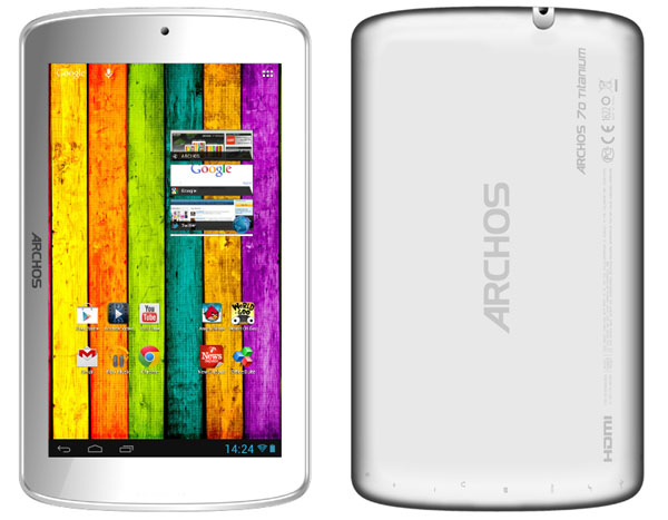 Archos 70 Titanium Features and Specifications