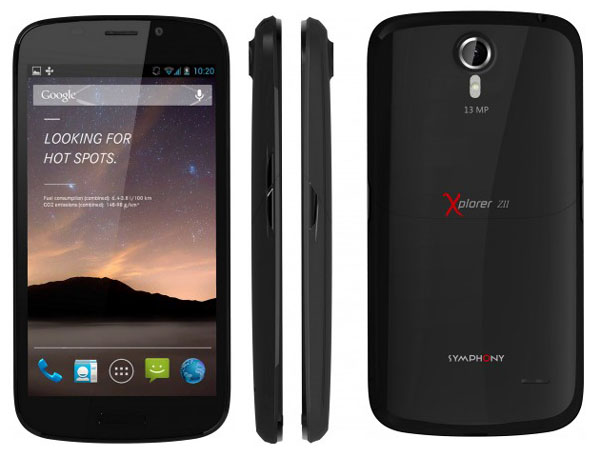 Symphony Xplorer ZII Features and Specifications