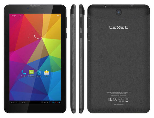 teXet X-pad Navi 7 3G TM-7059 Features and Specifications