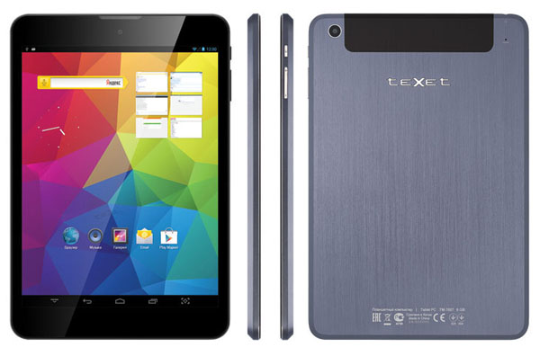 teXet X-pad Style 8 3G TM-7877 Features and Specifications