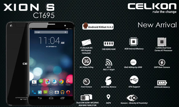 Celkon Xion S CT695 Features and Specifications
