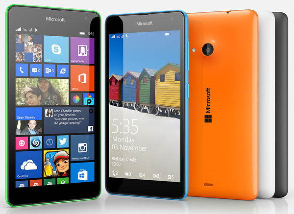 Microsoft Lumia 535 Features and Specifications