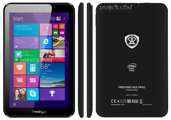 Prestigio MultiPad Visconte Quad Features and Specifications