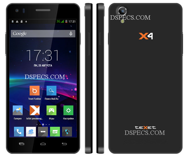 teXet X4 TM-5082 Features and Specifications